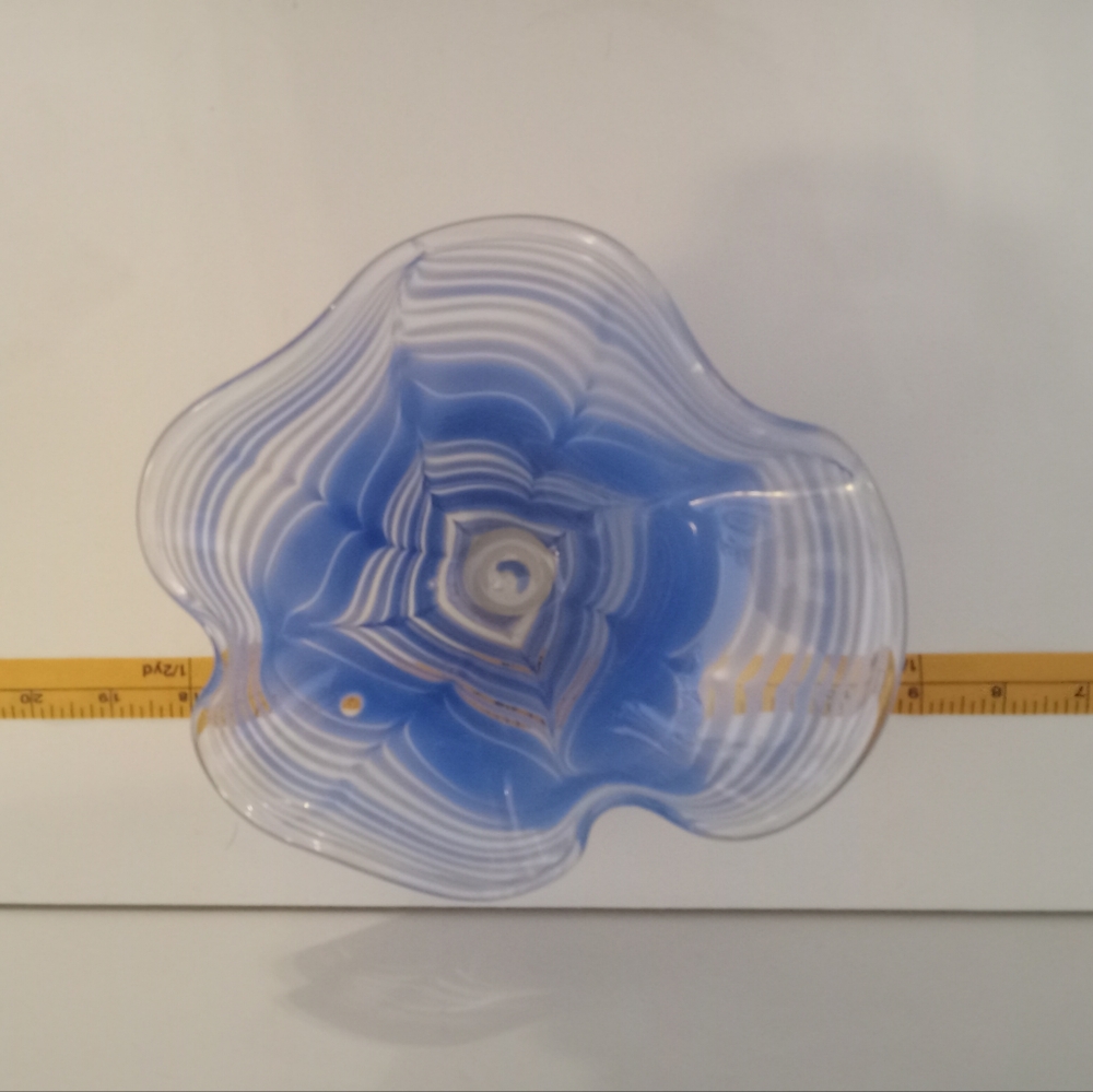 Signed street art glass bowl